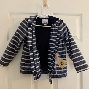 Fleeced lined hooded Gymboree rain coat